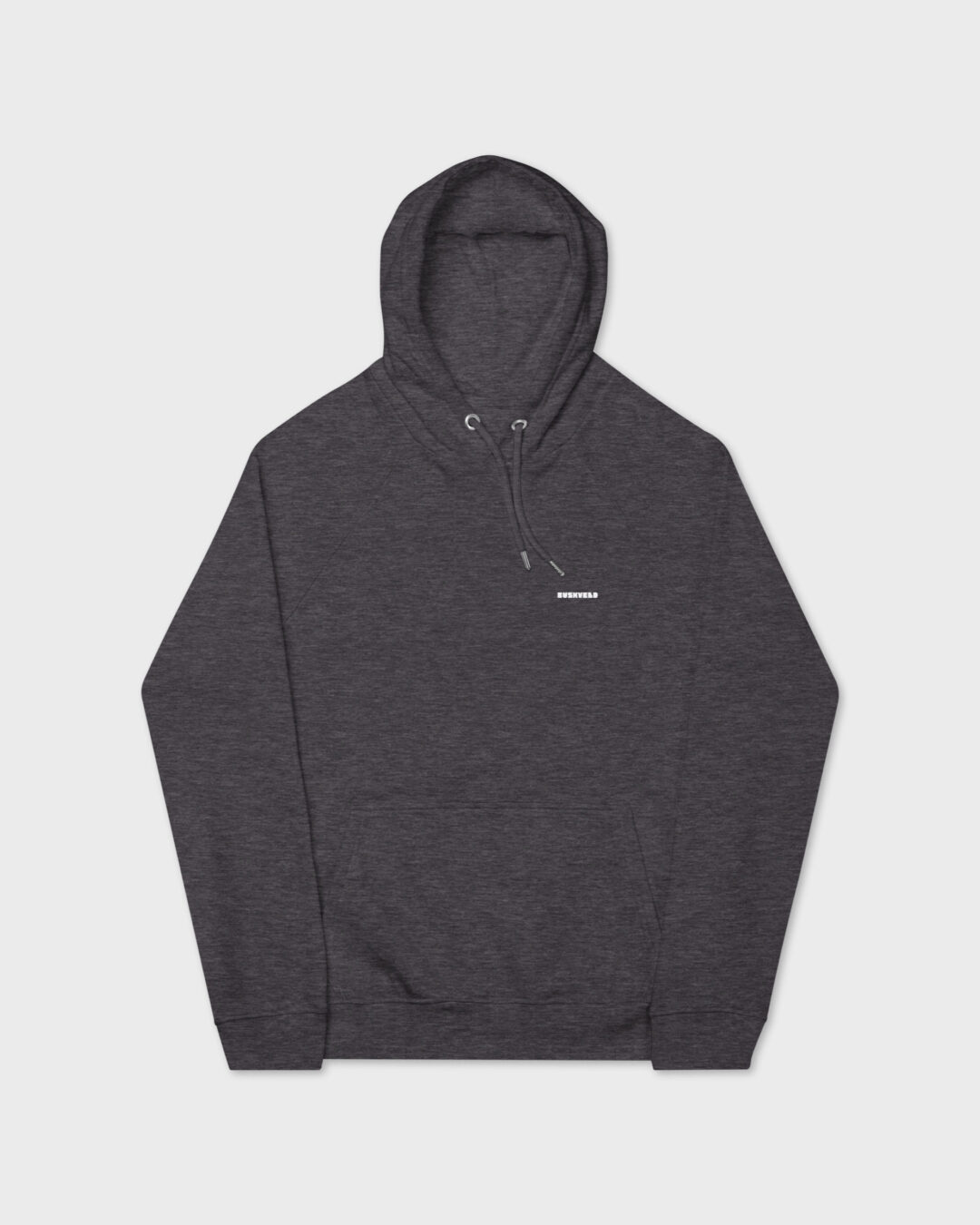 Unisex eco raglan hoodie charcoal melange front 685ada1ae92fe.jpg