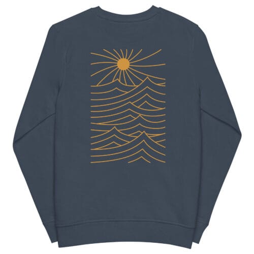 Unisex organic sweatshirt french navy back 6866debd9d0b9.jpg