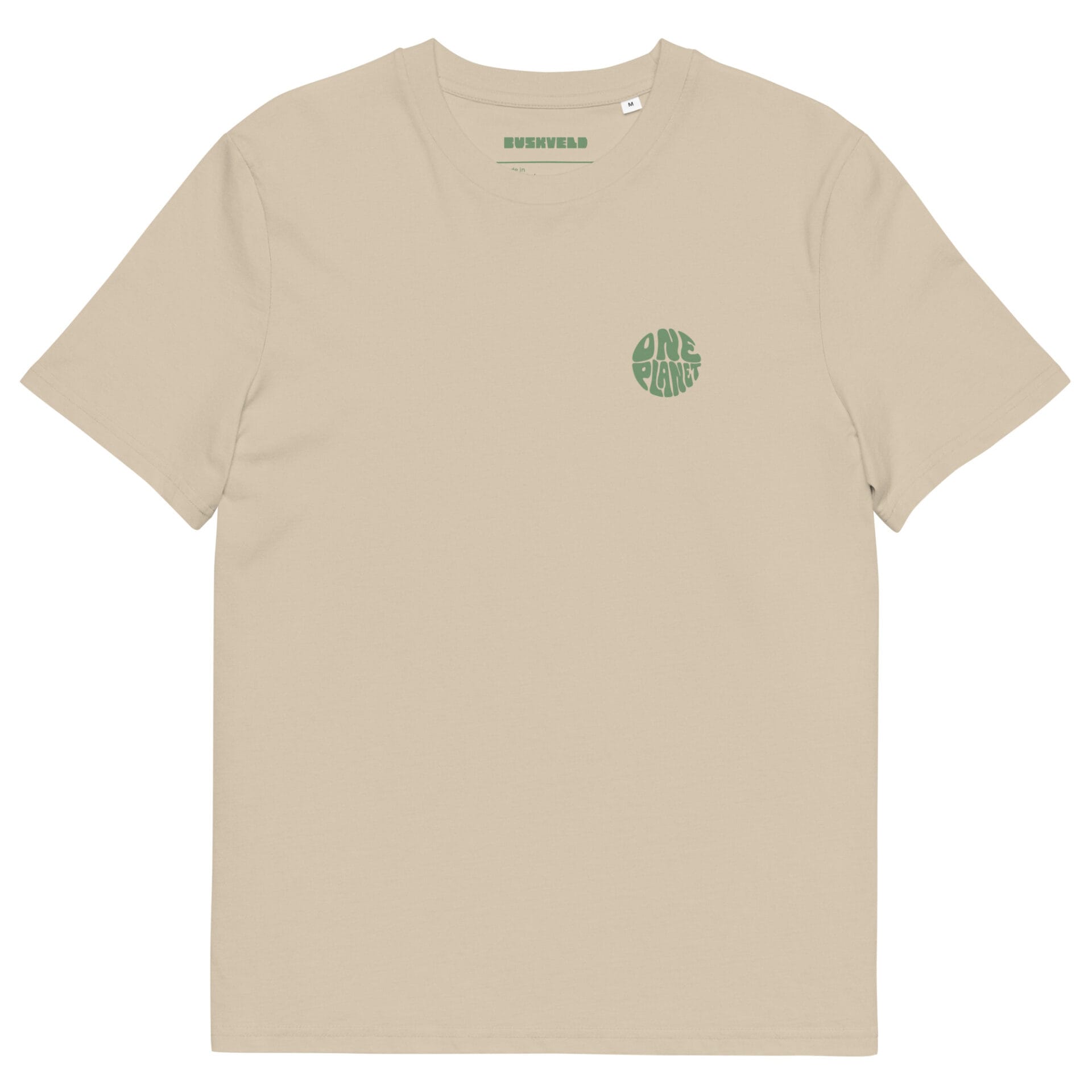 Unisex organic cotton t shirt desert dust front 68ed1ca3484e8.jpg