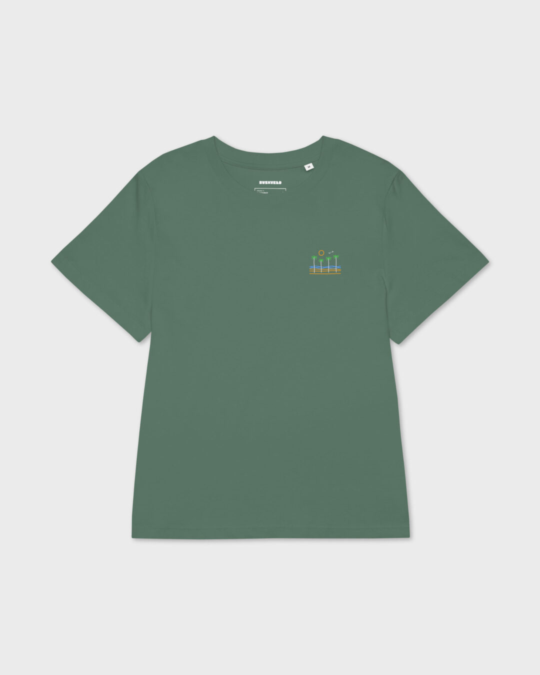 Womens organic ribbed neck t shirt green bay front 69010c10b1058.jpg