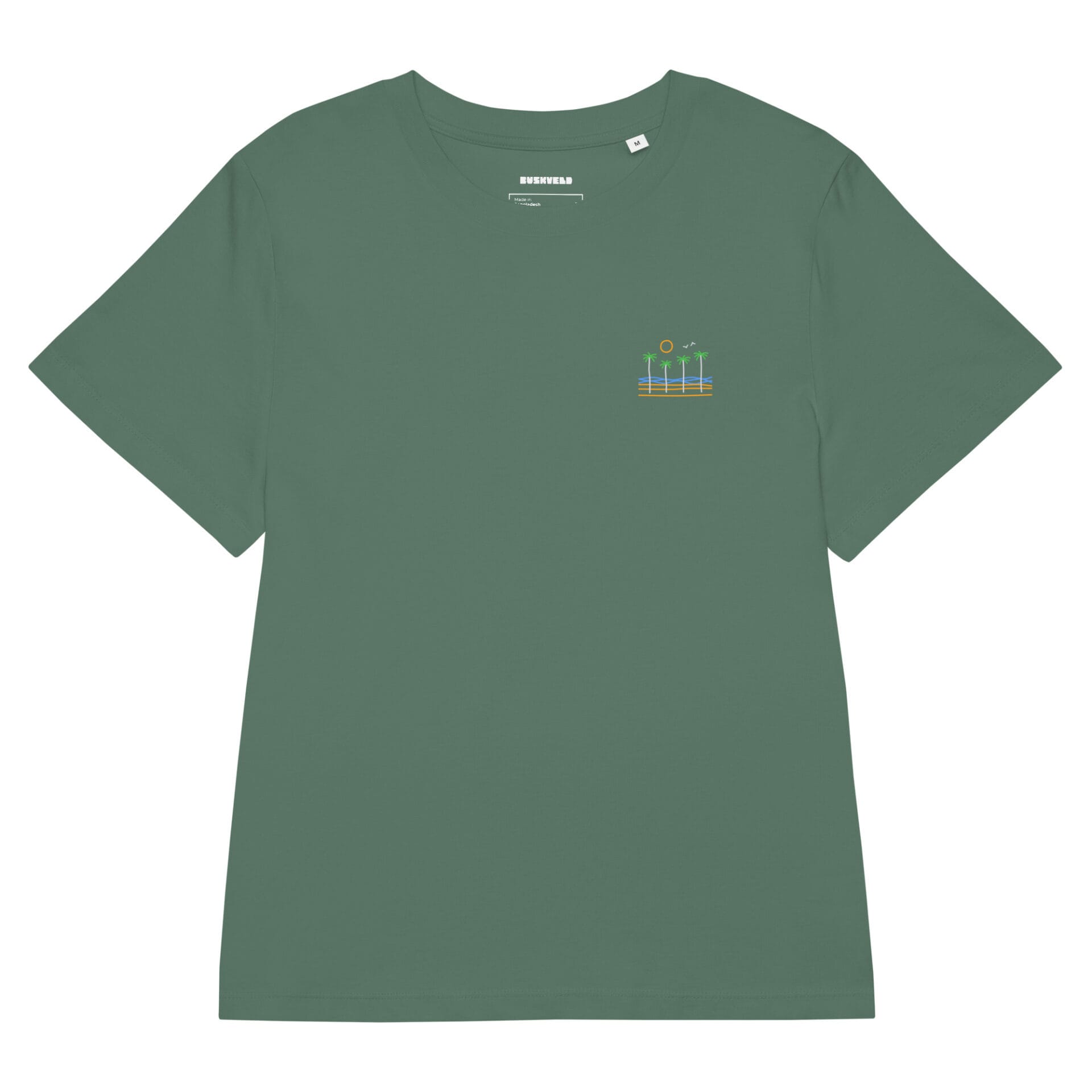 Womens organic ribbed neck t shirt green bay front 69010c10b1058.jpg