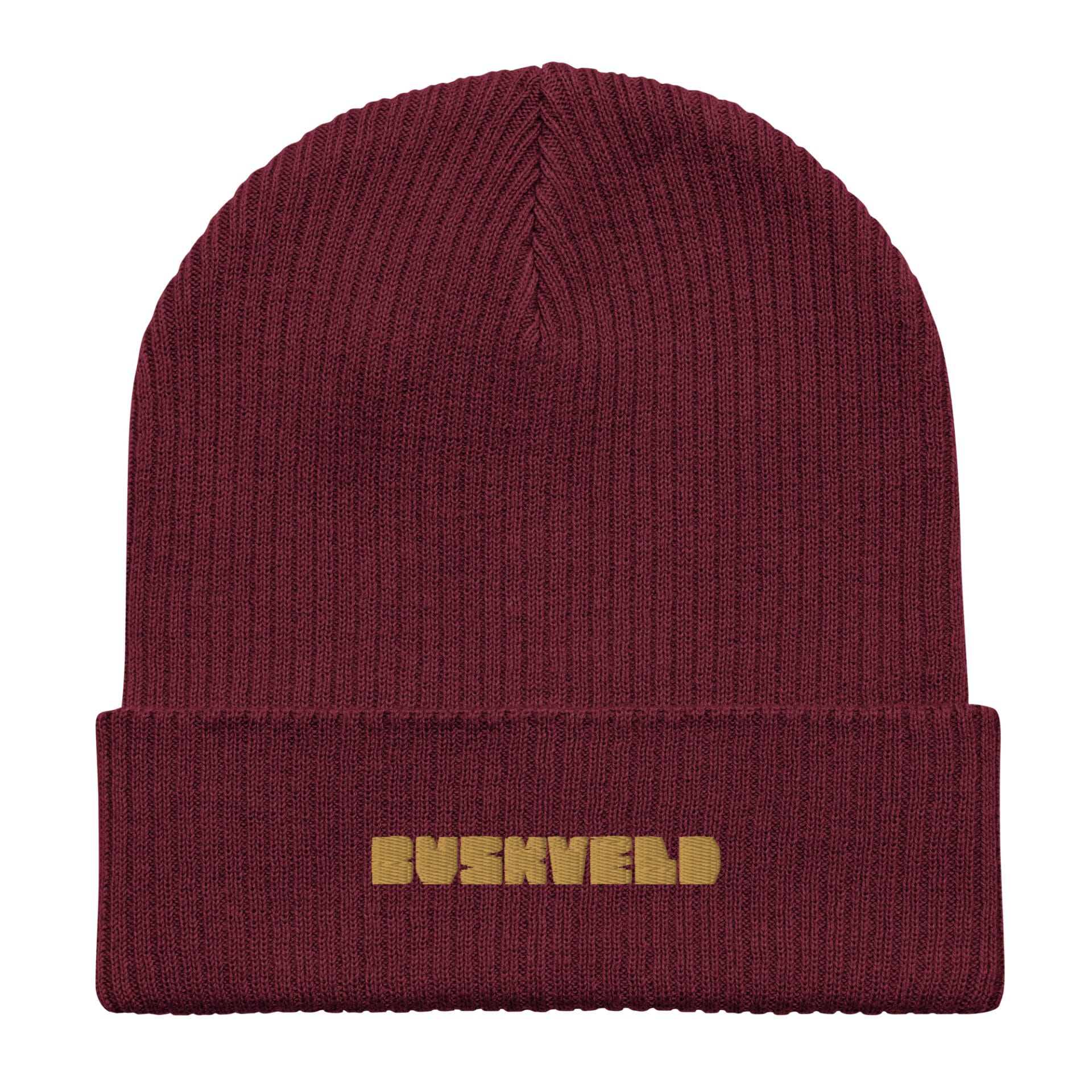 Organic ribbed beanie burgundy front 692091c9de61d.jpg