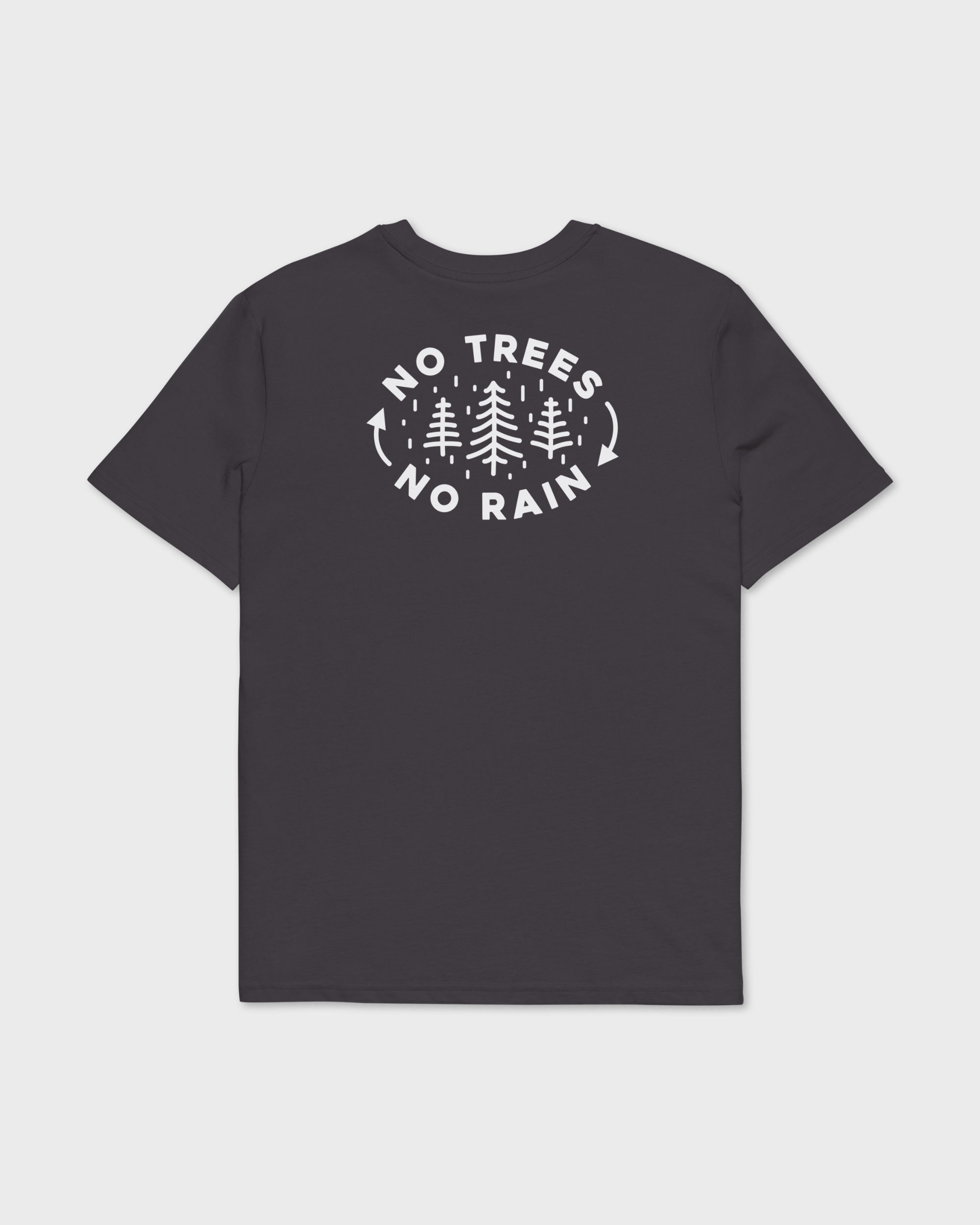 Unisex organic cotton t shirt anthracite back 699b312aa4fbb