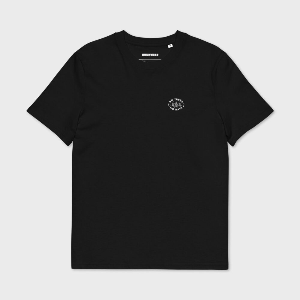 Unisex organic cotton t shirt black front 699b3366a988f