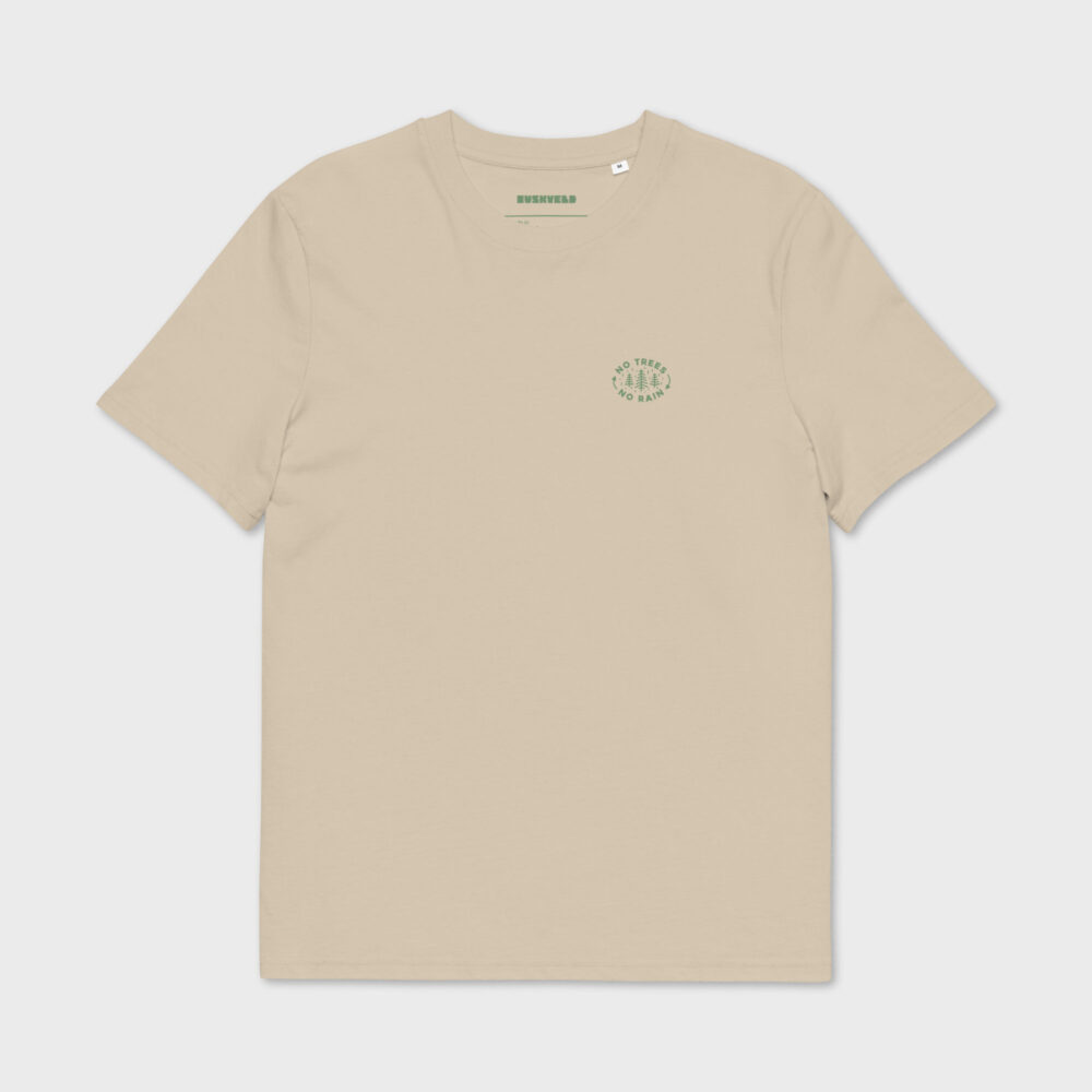 Unisex organic cotton t shirt desert dust front 699b38581de62