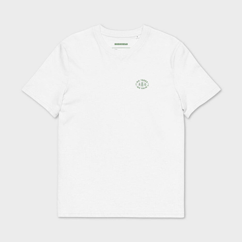 Unisex organic cotton t shirt white front 699b39247fdde