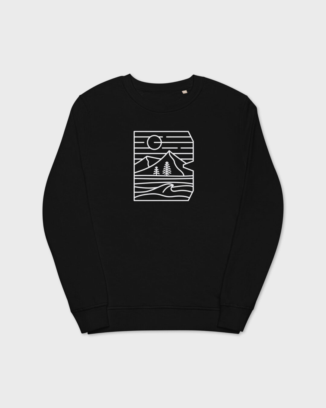 Unisex organic sweatshirt black front 6996f215c0787.jpg