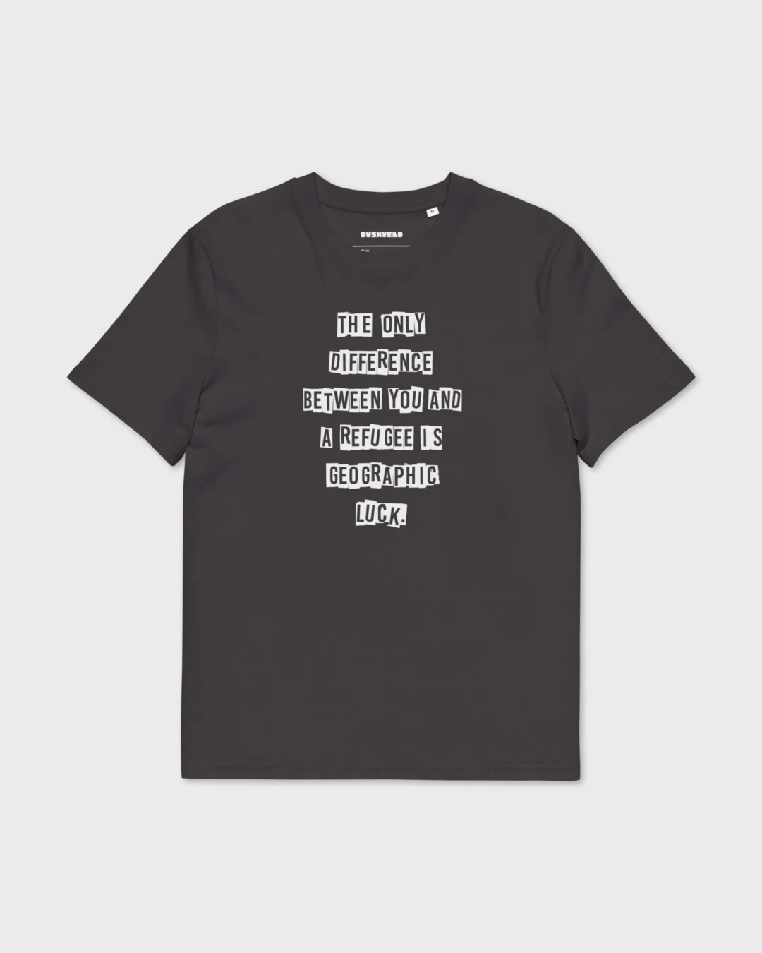 Geographic Luck unisex organic cotton creator 2.0 t-shirt anthracite front 6a64bb203cd3c