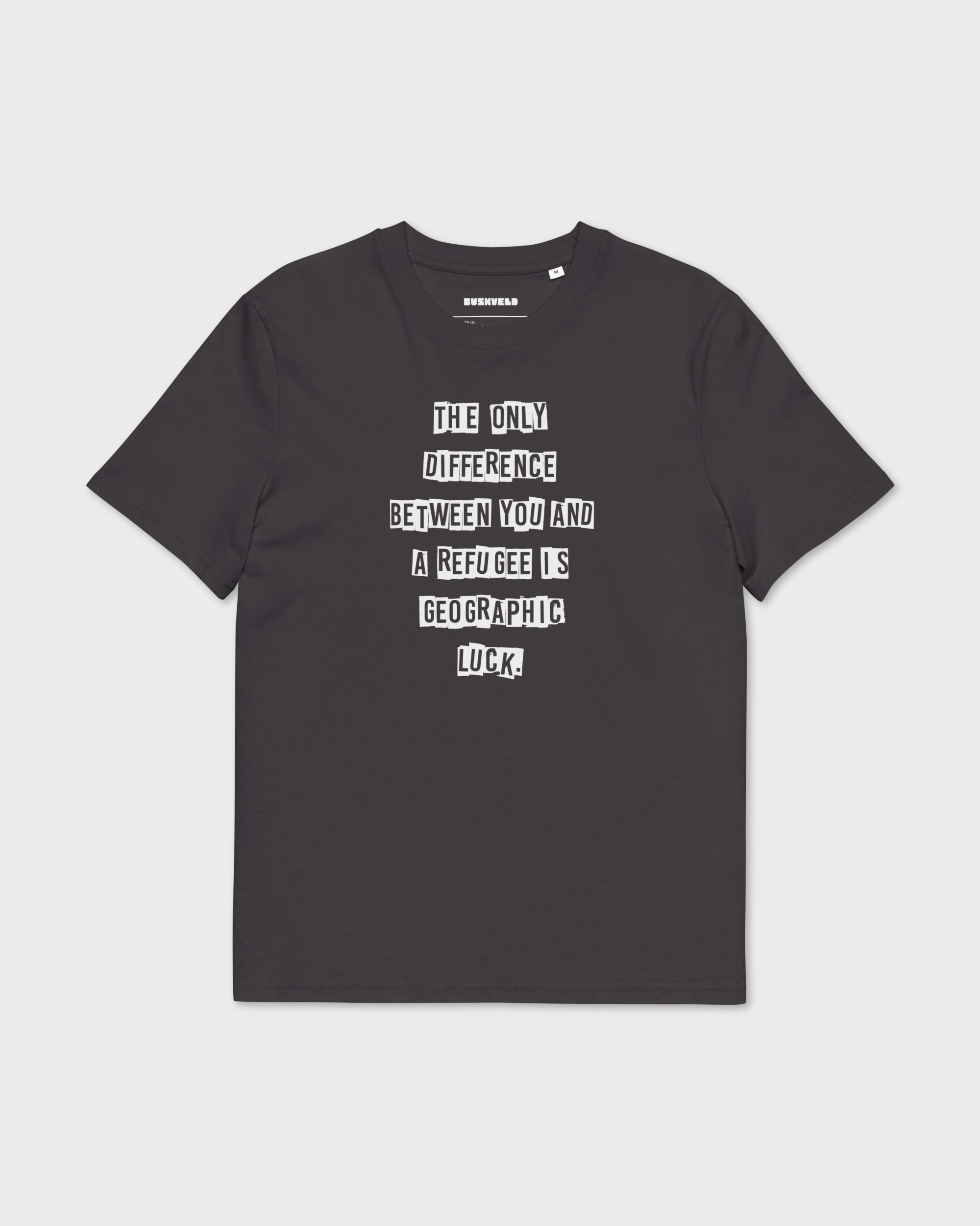 Geographic luck unisex organic cotton creator 2.0 t shirt anthracite front 6a64bb203cd3c
