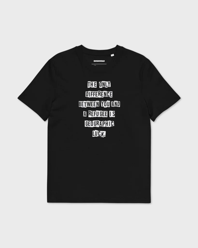Geographic Luck unisex organic cotton creator 2.0 t shirt black front 6a64bb203e01a