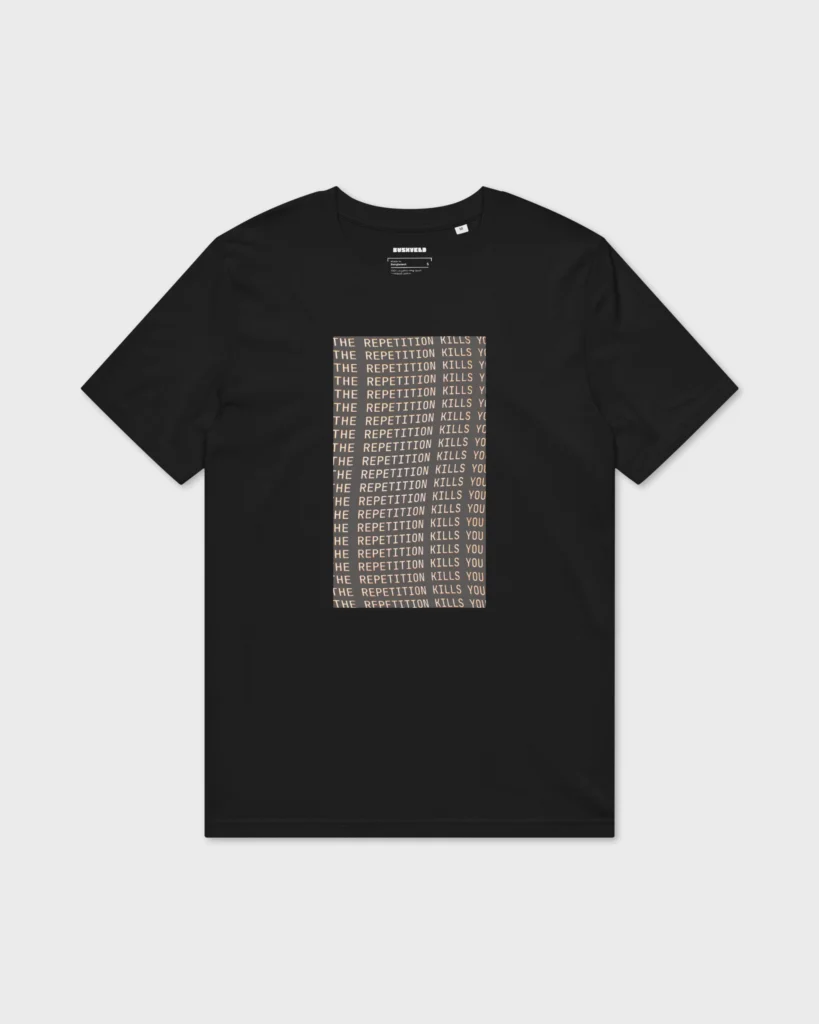 Unisex organic mid light crafter t shirt black front 6ac67816bc76b